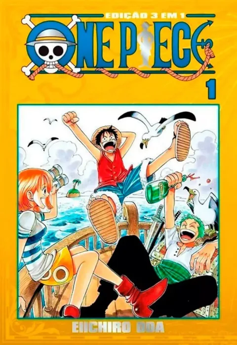 Capa One Piece Edição 3 em 1 Vol. 1